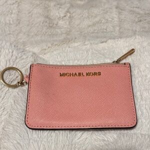 Michael Kors Blush Pink Key & Card Holder